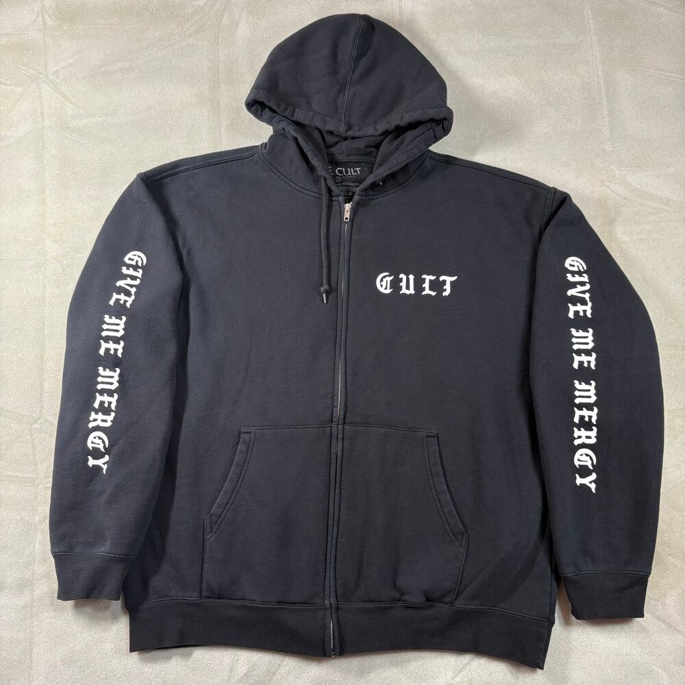 The Cult 'Give Me Mercy' Under The Midnight Sun Zip Up Hoodie XL Preowned